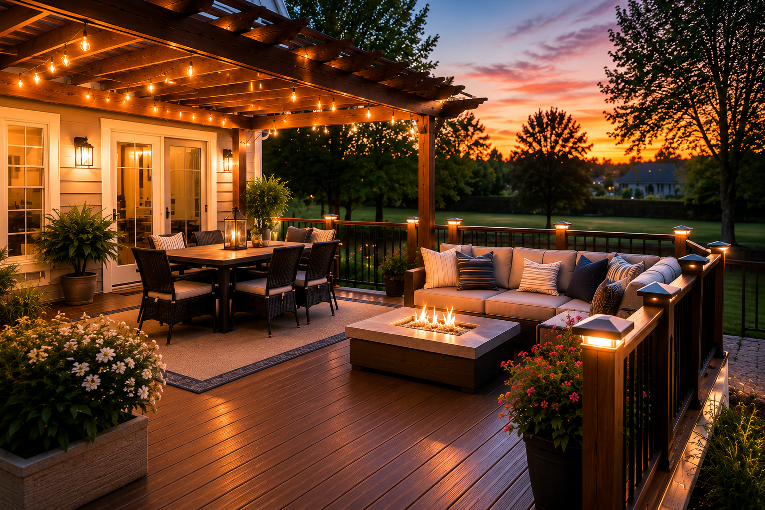 Custom deck and outdoor carpentry work