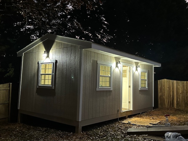 Before photo — Backyard Shed Build in Springfield, VA